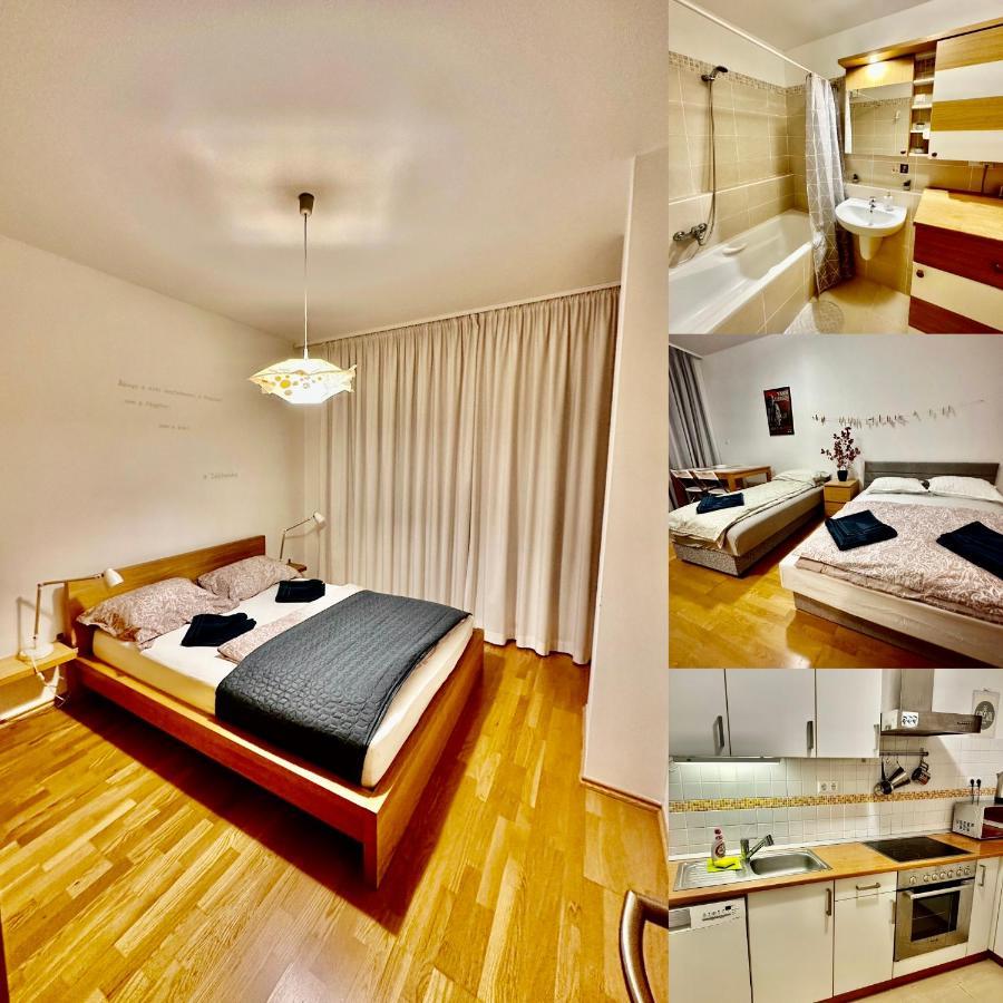 Central Apartment With Balcony Budapest Esterno foto